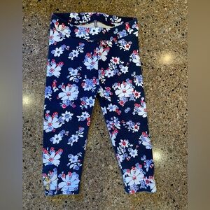 Janie and Jack Navy Floral Leggings